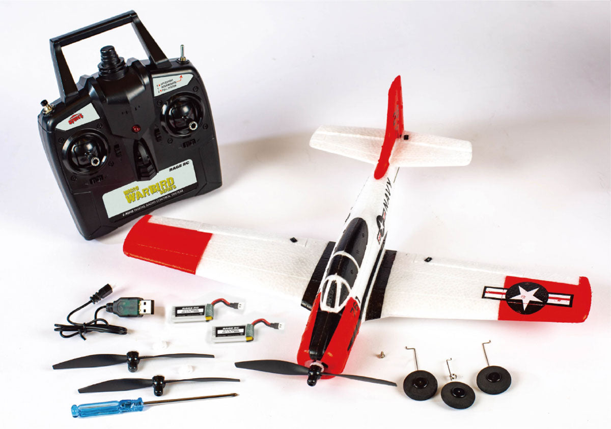 Rage R/C - T-28 Trojan Micro RTF Airplane with PASS System