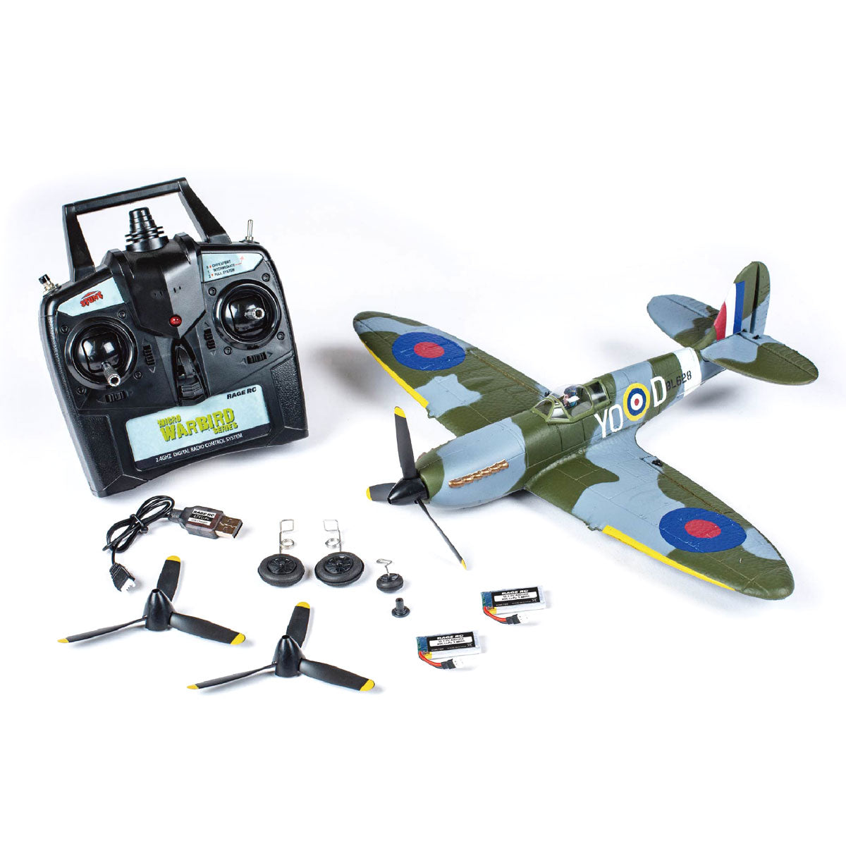 Rage R/C - Supermarine Spitfire Micro RTF Airplane with PASS System