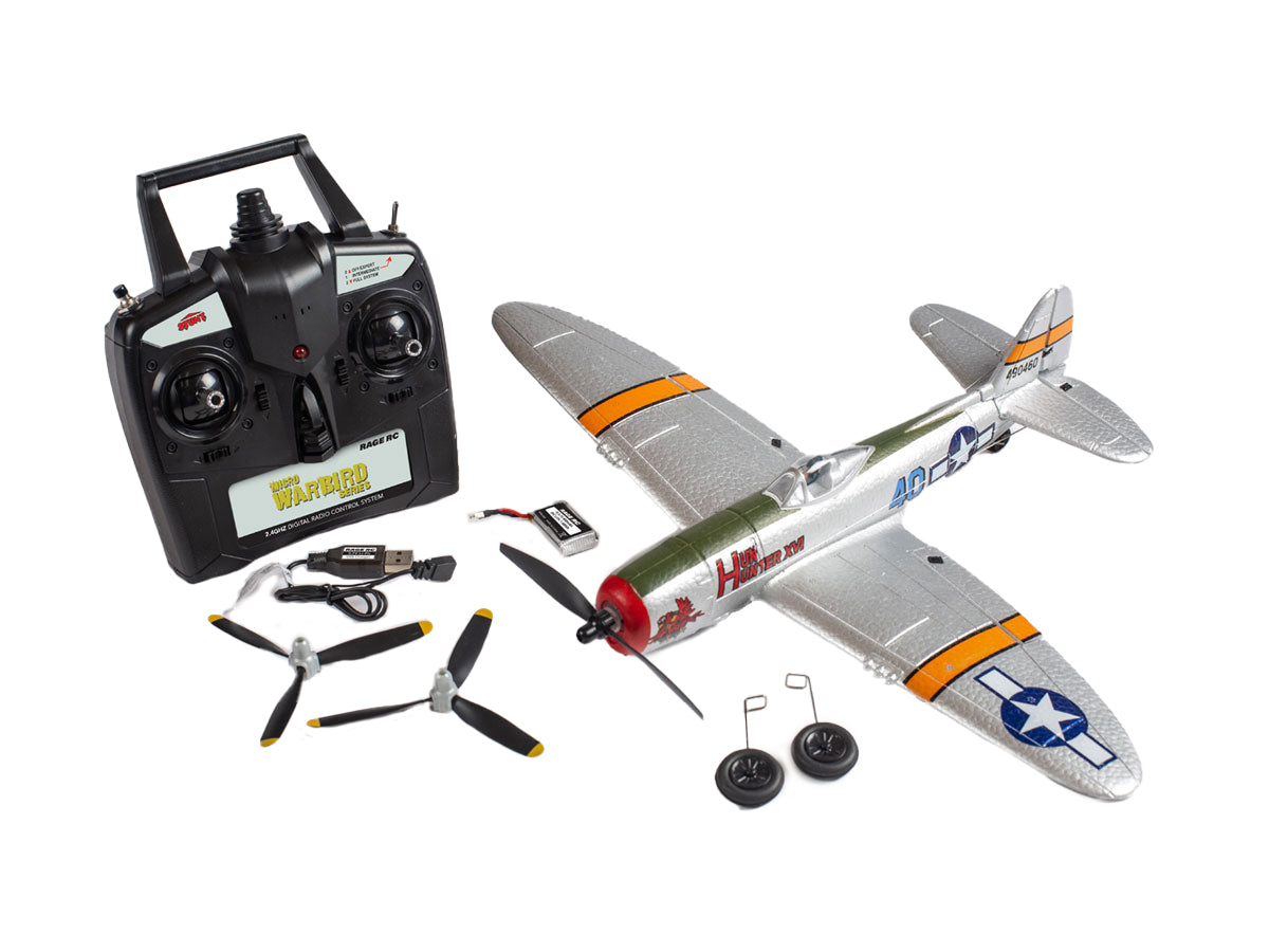 Rage R/C - P-47 Thunderbolt Micro RTF Airplane with PASS System
