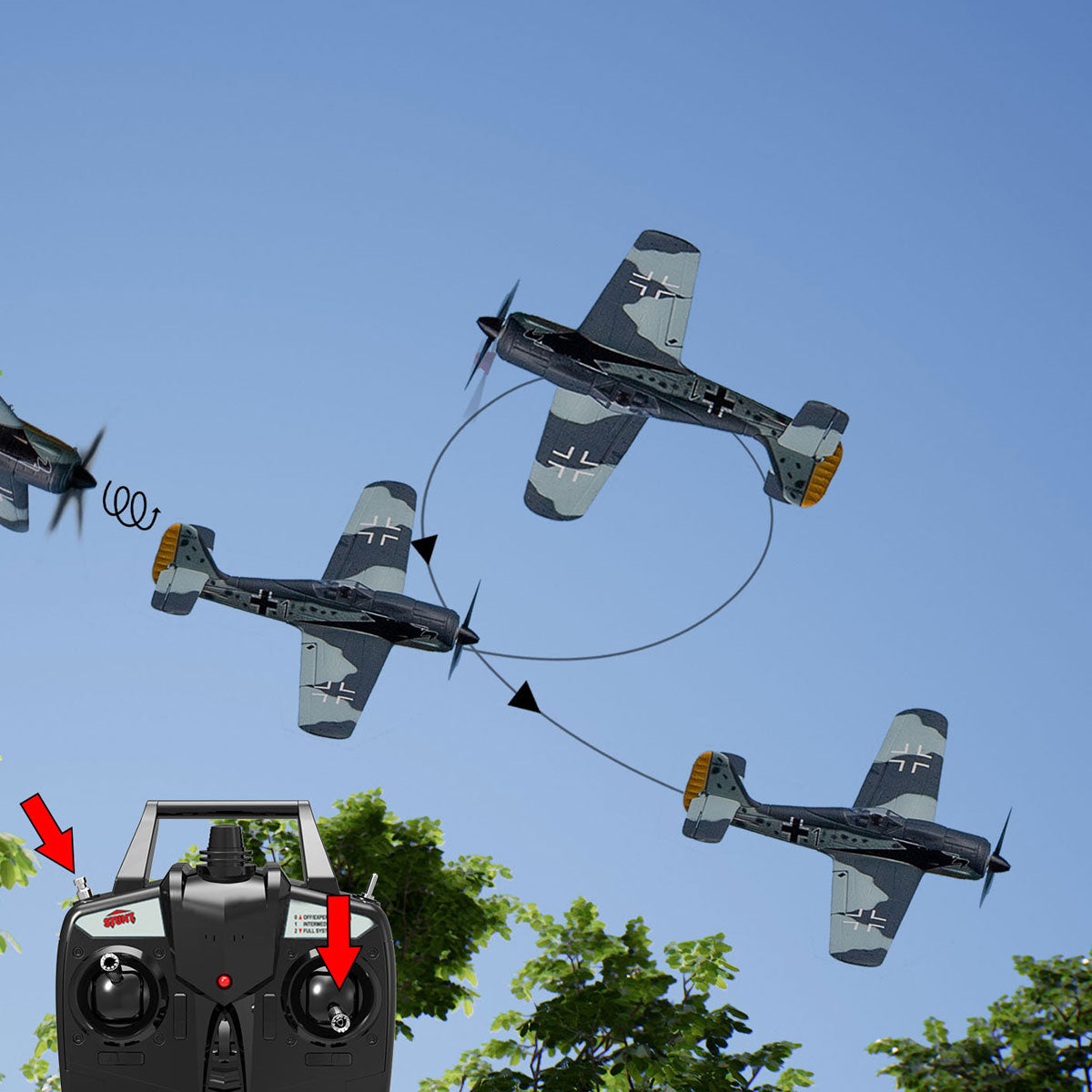 Rage R/C - Focke-Wulf Fw 190 Micro RTF Airplane with PASS System