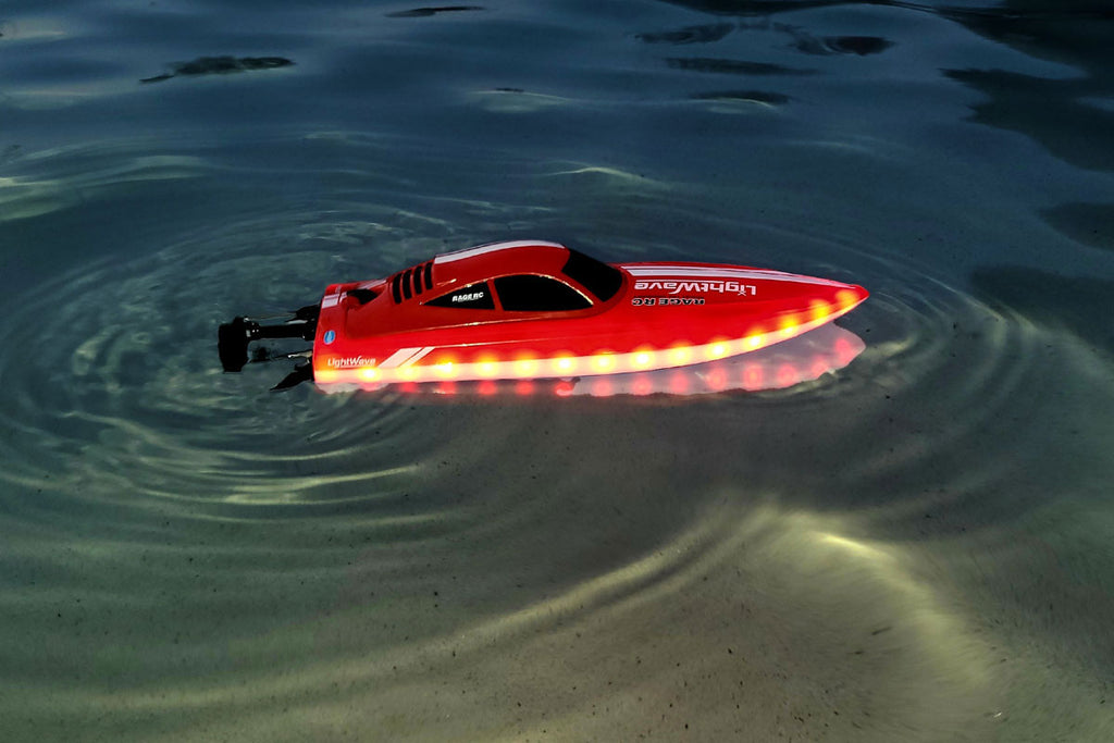Rage R/C - LightWave Electric Micro RTR Boat; Red