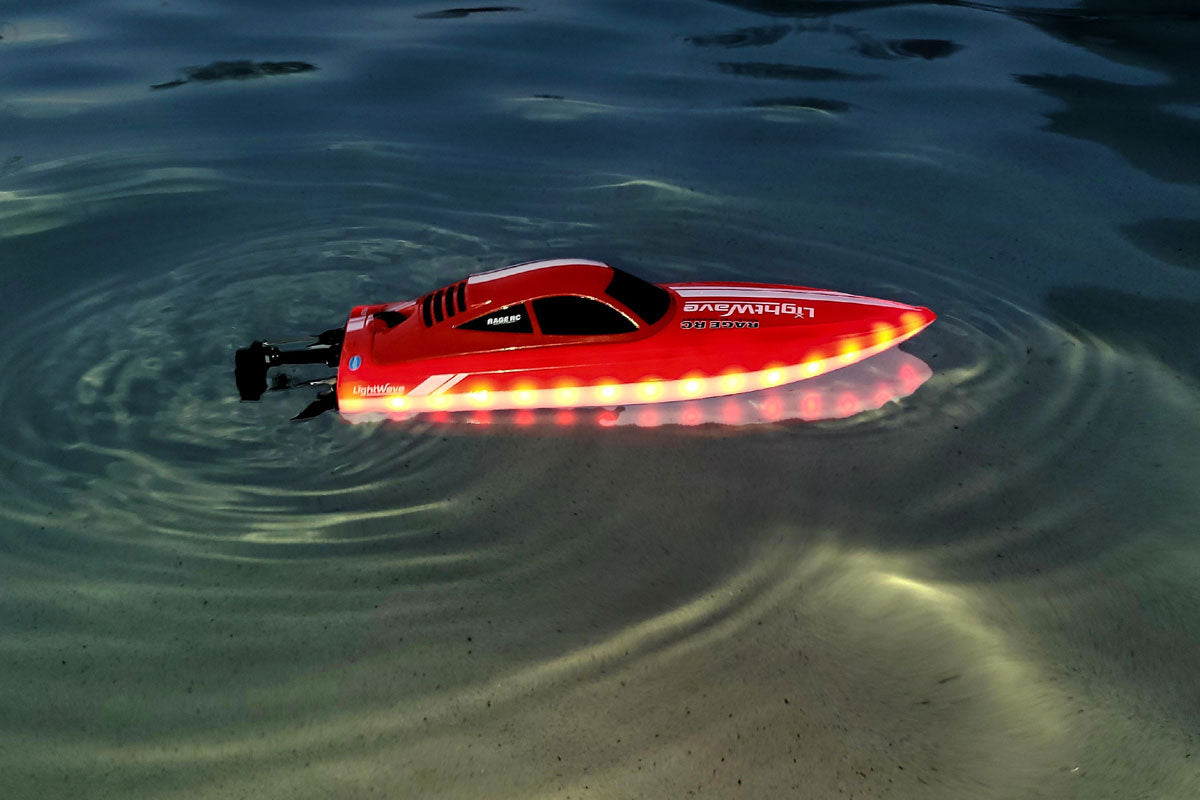 Rage R/C - LightWave Electric Micro RTR Boat; Red
