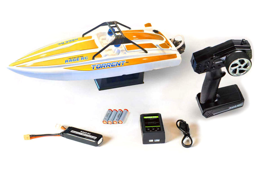 Rage R/C - Torrent 450BL RTR Jet Boat, Red