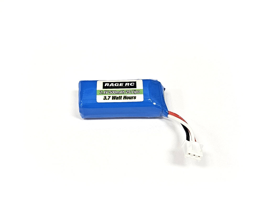 Rage R/C - 7.4V 500mAh LiPo Battery; Mini Trek