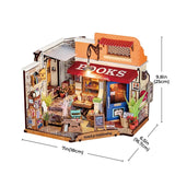 Rolife Corner Bookstore, DIY Miniature House Kit