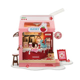 Rolife Food Box Shop, Strawberry Milk Box