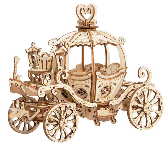 Classic 3D Wood Puzzles; Pumpkin Carriage/Cart