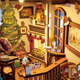 Christmas Indoor Scene DIY Book Nook