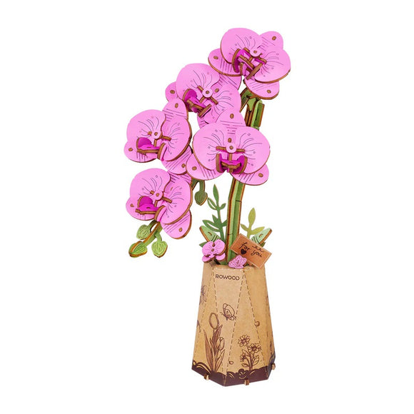 Purple Moth Orchid DIY Wooden Flower