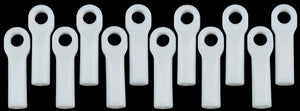 LONG ROD ENDS - DYABLE WHITE FOR TRAXXAS SLASH/RALLY