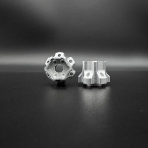 12mm Hex "DOT" Machined Aluminum Hubs (2) "4 DOT 10mm"