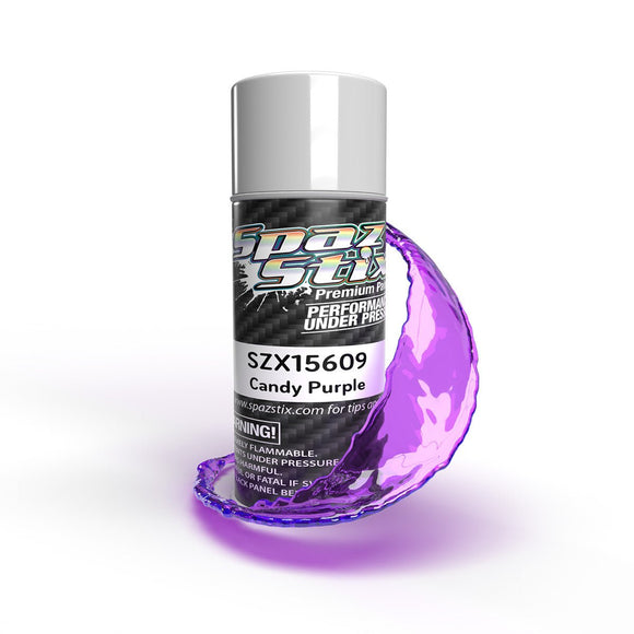 Spaz Stix - Candy Purple Aerosol Paint, 3.5oz Can