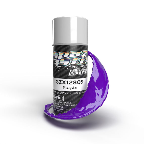 Spaz Stix - Solid Purple Aerosol Paint, 3.5oz Can