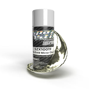 Spaz Stix - White Gold Mirror Chrome Aerosol Paint, 3.5oz Can