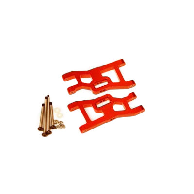 Aluminum Front A-Arms w/ Lock- Nut Hinge Pins, Red,