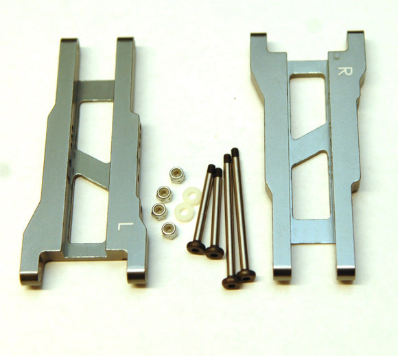 Gun Metal Heavy Duty Rear Susp Arms w/ Lock Nut Hinge Pins