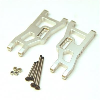 Silver Heavy Duty Front Suspen Arms w/ Lock Nut Hinge Pins