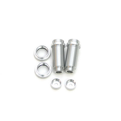 ALUM BIG BORE THREADED FRT SHOCK BODIES/COLLARS/LO W CAPS
