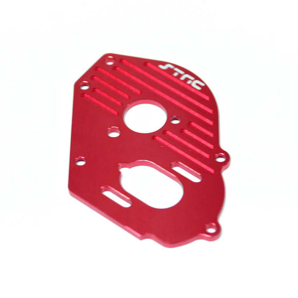 Aluminum Heat-sink Finned Motor Plate, Red, for Traxxas