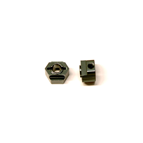 Gun Metal Rear Hex Adapters, for Associated DR10, CNC