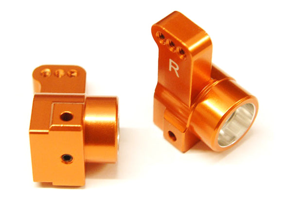 Orange Rear Hub Carriers, DR10, CNC Machined Aluminum, 0