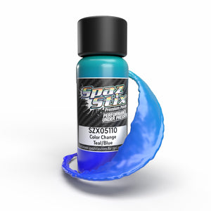 Color Change Airbrush Paint, Teal/Blue, 2oz Bottle