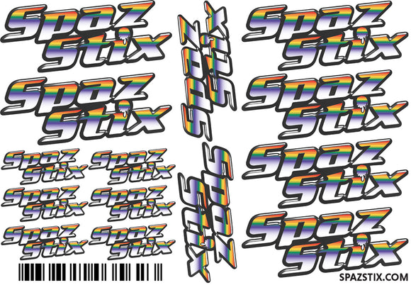 SpazStix Sticker Set, 6