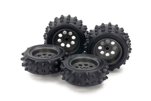 JR Spike Tire & Wheel Set, for EZ Chassis