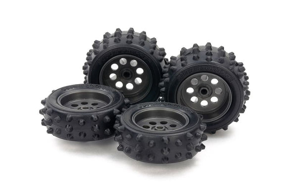 JR Spike Tire & Wheel Set, for EZ Chassis