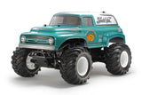 Tamiya - RC Squash Van, GF-02 Green/White Painted Body