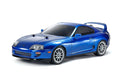Tamiya - 1/10 R/C Toyota Supra (JZA80), Metallic Blue Painted Body,