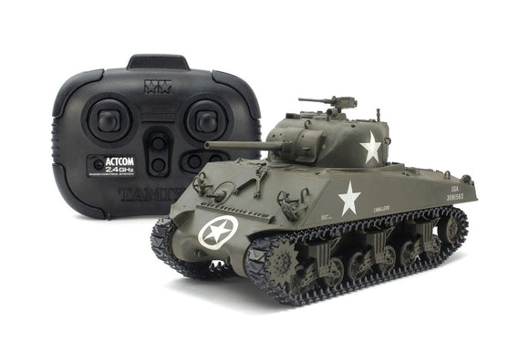 Tamiya - RC 1/35 Scale U.S. Medium Tank Kit, M4A3 Sherman