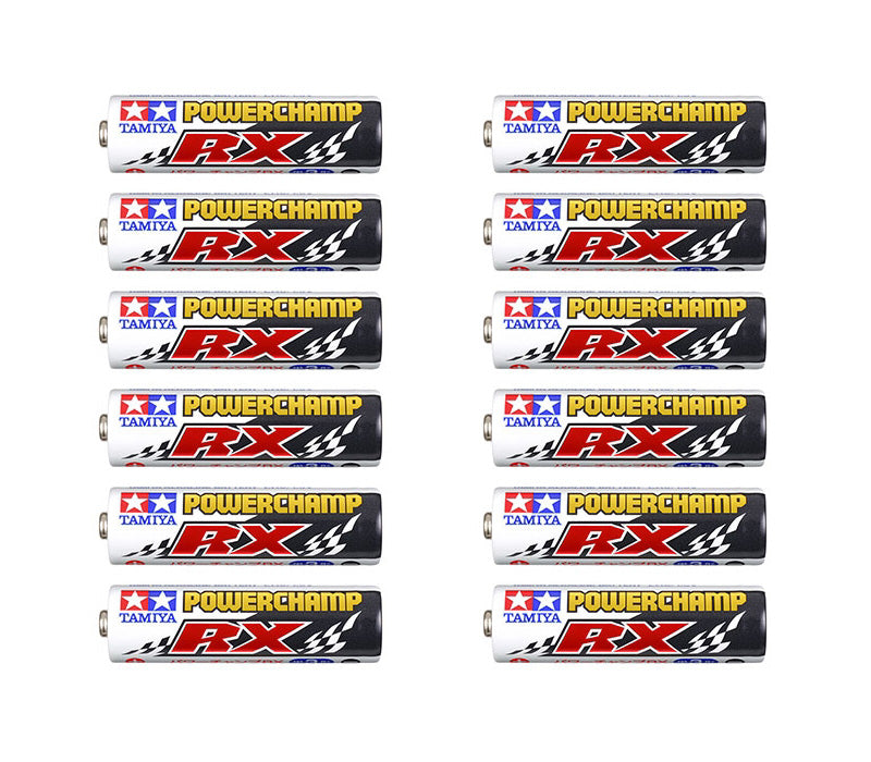 Tamiya - Powerchamp RX AA Alkaline Batteries (12 Pack)
