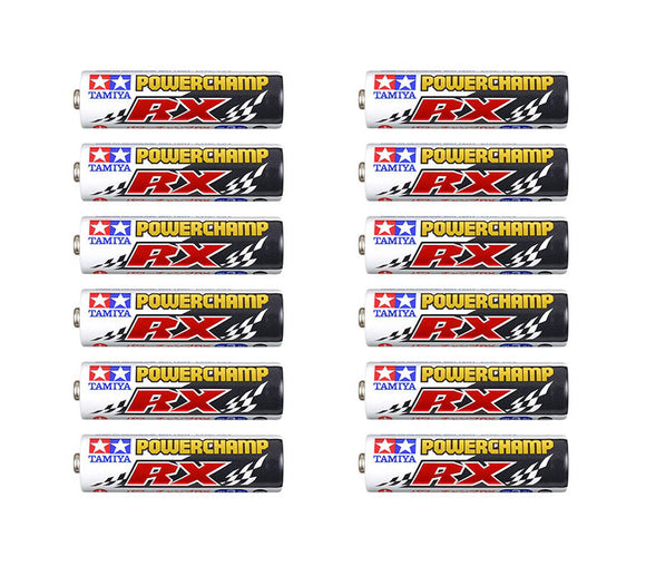 Tamiya - Powerchamp RX AA Alkaline Batteries (12 Pack)