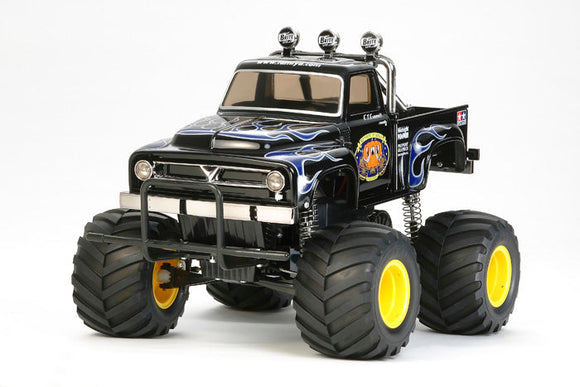 Tamiya - 1/12 RC Midnight Pumpkin Black Edition Monster Truck CW-01 Kit, w/HobbyWing THW 1060 ESC