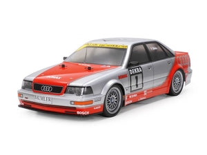 Tamiya - 1/10 RC TT-02 1992 Audi V8 Touring Model Kit, w/ Hobbywing THW 1060 ESC