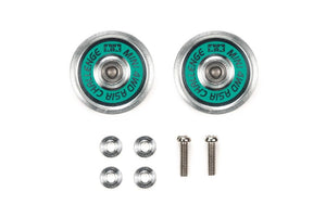 JR HG 19mm Aluminum Ball-Race Rollers (Ringless/Green Logo)