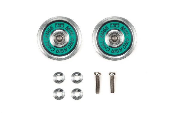 JR HG 19mm Aluminum Ball-Race Rollers (Ringless/Green Logo)