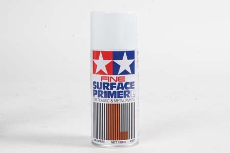 Tamiya - Fine Surface Primer, Light Grey, 180ml Spray Can