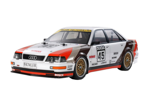 Tamiya - 1/10 RC 1991 Audi V8 Touring Kit, with TT-02 Chassis