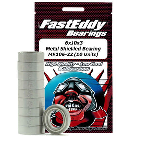 Tamiya 1060 Metal Shielded Replacement 6x10x3 10 Units
