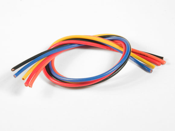 16 Gauge Super Flexible Wire- 1' ea. Black, Red, Blue,
