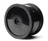 1/10 Whiplash Rear 2.2" 12mm Sprint Car Wheels (2) (Black)
