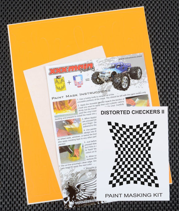 XXX Main Racing - Distorted Checkers II Paint Mask