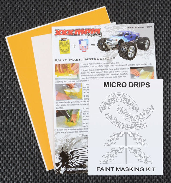 XXX Main Racing - Micro Drips Paint Mask