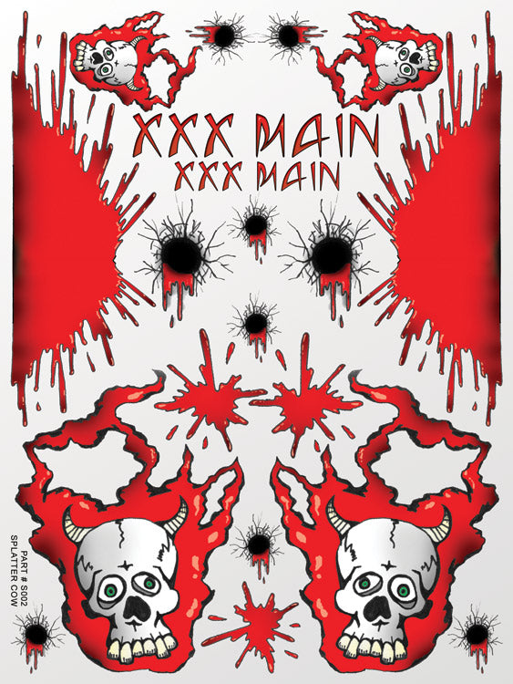 Splatter Cow Sticker Sheet