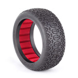 1/8 Chain Link Soft Tires, Red Inserts (2): Buggy