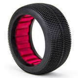 1/8 Zipps Super Soft Long Wear Tires, Red Inserts (2): Buggy