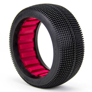 1/8 Zipps Soft Tires, Red Inserts (2): Buggy