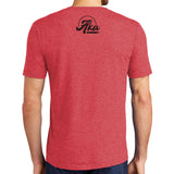 AKA Retro Tri-Blend Red T-Shirt, Medium